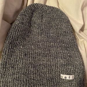 Gray neff beanie